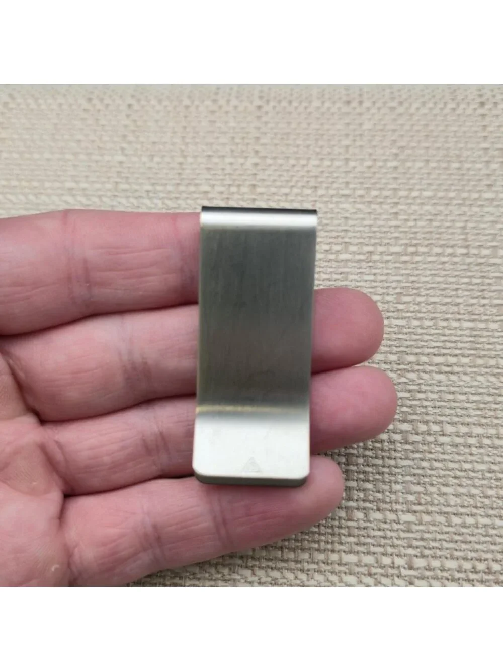 Oakley Stainless Steel Money Clip with Gold Logo Minimalist Cash Holder B1417